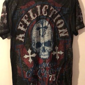 Affliction “AC ~DC Built for speed” Shirt Size XL